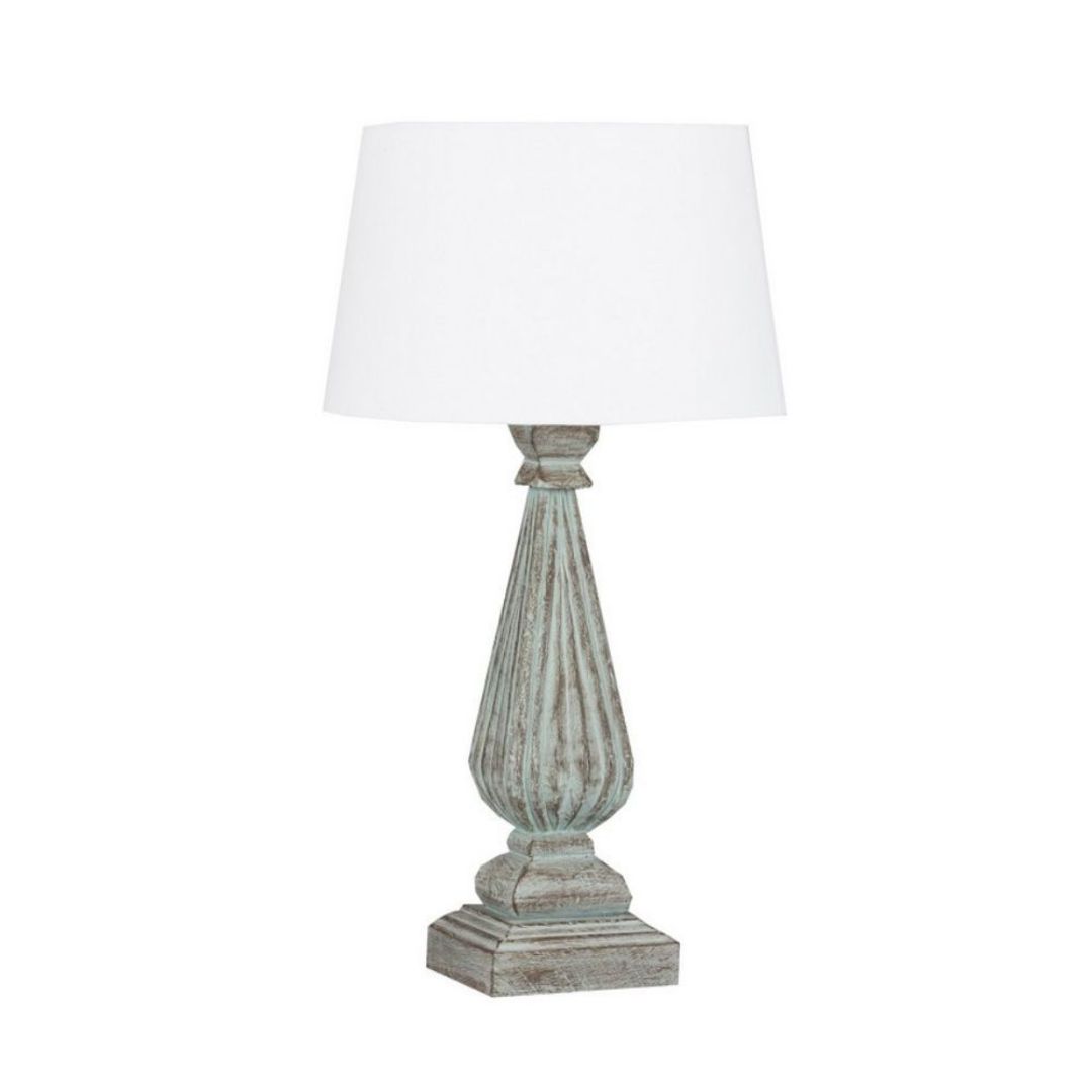 Table Lamp and Shade - Light Green Wash image 0